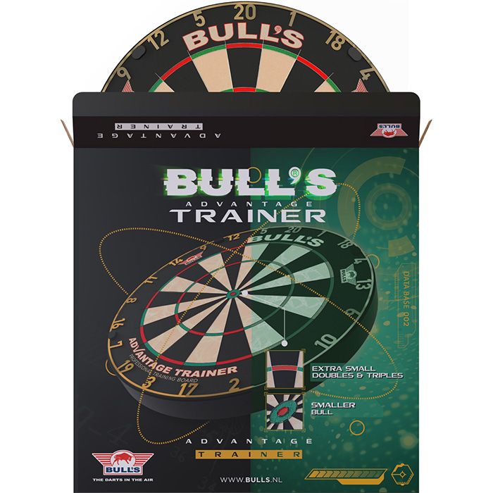Cible De Fléchettes Bull's Advantage Trainer Gold - Sisal Haute Densité, Segments Doubles/triples Petits