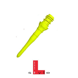 L-Style Lippoint Premium Short Neon Yellow Dart Tips