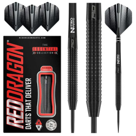 RED DRAGON RAZOR EDGE BLACK, 24G STEEL TIP DARTS