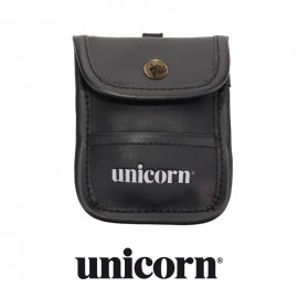 ACCESSORY POUCH - BLACK LEATHER