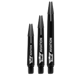 Aviation Grade Aluminium dart shafts black short