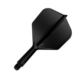 K-Flex Shape NO6 short dart flights Black