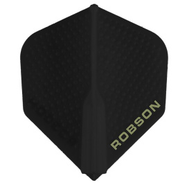 Robson Plus No2 dart flights Dimpled Black
