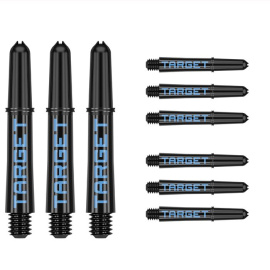 Pro grip Black Blue dart shafts set of 3 short