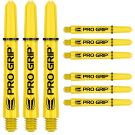 Progrip Yellow medium dart shafts 3 sets
