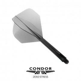 CONDOR STANDARD L CLEAR BLACK DART FLIGHTS