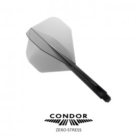 CONDOR STANDARD M CLEAR BLACK DART FLIGHTS
