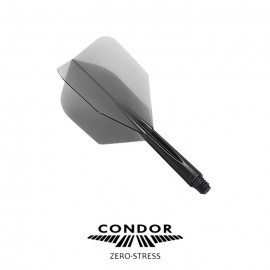 CONDOR SMALL S CLEAR BLACK DART FLIGHTS
