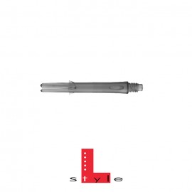 L-style Lock dart shafts clear black 26mm