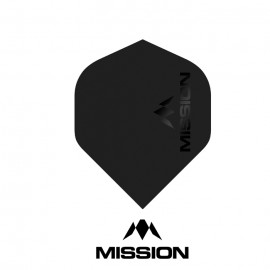 Mission Logo Dart Flights 100 black