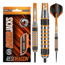 RED DRAGON AMBERJACK 7, 26G STEEL TIP DARTS