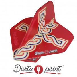 Peter Cross Clear Red dart flights NO2