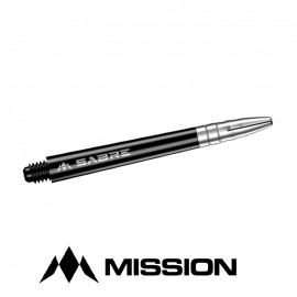 Mission Sabre Polycarbonate Dart Stems Black Silver Medium