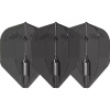 L-Style Fantom EZ L3 Shape Clear Black dart flights