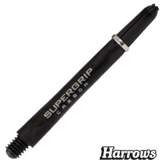 SUPERGRIP CARBON SILVER SHORT DART SHAFTS - SB9070022