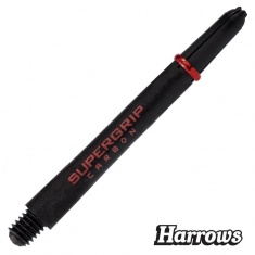 SUPERGRIP CARBON RED MIDI DART SHAFTS - SB9070013