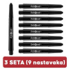SET Darts Point Plus+ nastavci crni srednji 9 komada